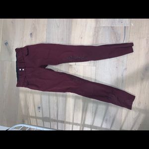 Size 14 burgundy piper breeches